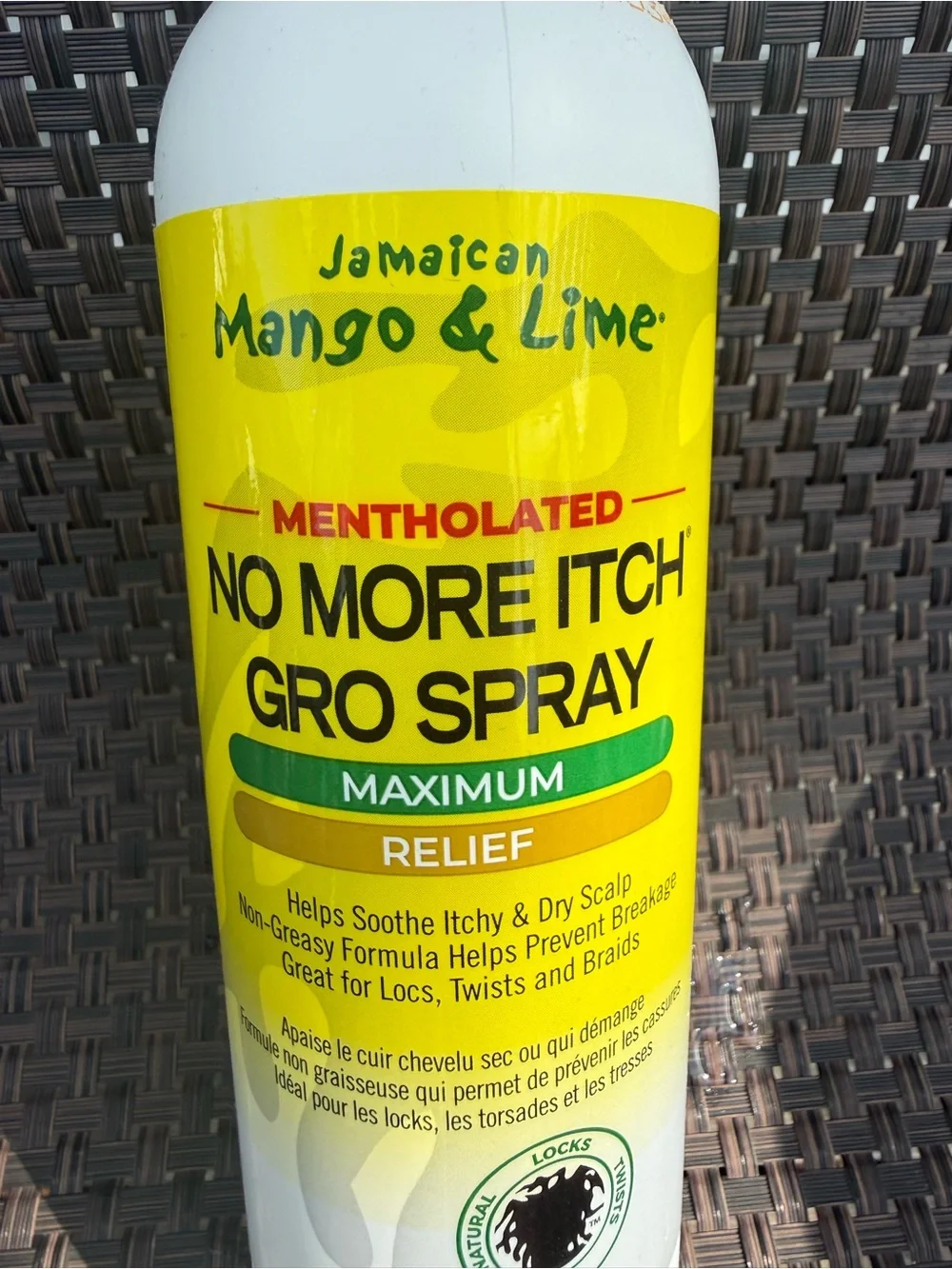 [JAMAICAN MANGO & LIME] MENTHOLATED MAXIMUM RELIEF NO MORE ITCH GRO SPRAY 16OZ